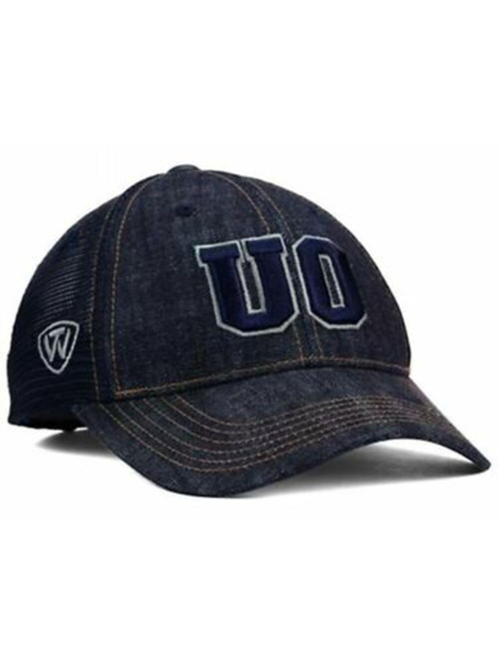 Oregon Ducks Top of the World NCAA Sturdy Cap - Denim Trucker Hat - 3D UO Logo
